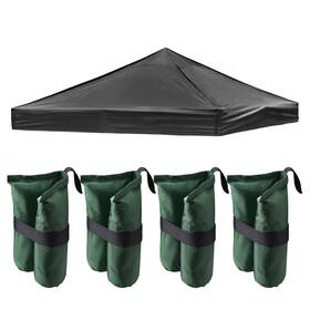 Apluschoice 767571286294 10x10 Ft Outdoor Camping Pop Up Canopy Tent Top Replacement With 4 Set Sand Bag