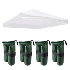 Apluschoice 767571286300 10x10 Ft Outdoor Event Pop Up Shelter Tent Top Replacement With 4 Set Sand Bag