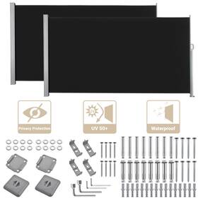 A-07-002-001-rsa Apluschoice 240 Inch X63 Retractable Side Awning Outdoor Patio Wind Screen Privacy Divider Shade