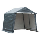Apssd1010gw Abba Patio Storage Shelter Feet Outdoor Carport Shed Heavy Duty