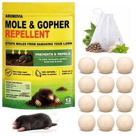 Aromovia S-506 Mole Repellent For Lawns And Yard Groundhog Outdoor 12 P