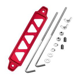 Al1420-10-rd Aronova Battery Hold Down Sets With Billet Aluminum Tie Bracket And 18-8