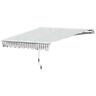 As-840-150v01bg Outsunny Retractable Sun Shade Awning Polyester Fabric Beige 842525147170