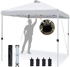Asteroutdoor 10footx10foot Pop Up Canopy With Adjustable Leg Heights Wheeled Carry