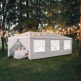 Aukyggus 744759985385 10ftx30ft Outdoor Party Tent With 8 Removable Sidewalls Waterproof Canopy Patio W
