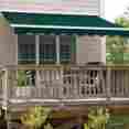 Aw10x8green39-az Aleko Retractable Patio Awning 10 X 8 Ft Deck Sunshade Green Color 013964716702