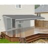 Aw10x8gy80 Aleko Feet Retractable Home Patio Canopy Awning Grey 655222809575