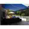 Aw12x10blue30 Aleko Outdoor Retractable Deck Awning 12 X 10 Patio Sunshade Canopy Blue 013964951677