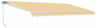 Aw13x10ivory29-hd Aleko Manual Patio Retractable Awning Residential Projection In Ivory Ft