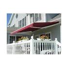 Aw6x5burg37 Aleko Retractable Patio Awning Ft Deck Sunshade Burgundy Color