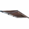 Awcl16x10brn36 Aleko Half Cassette Motorized Retractable Led Luxury Patio 703980259078