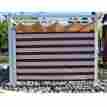 Awf10x5msrd Aleko 10 X 5 Feet Retractable Wind Screen Awning Multiple Stripe Red Patio Awnings
