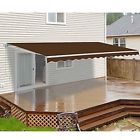 Awm10x8brown36 Aleko Motorized Retractable Patio Awning