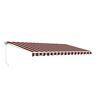 Awm10x8mstrre19 Aleko Uv Rain Protect Motorized Retractable Patio Awning Fabric Ft