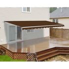 Awm12x10brown36 Aleko Feet Retractable Motorized Home Patio Canopy Awning 655222808370