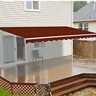 Awm13x10burg37 Aleko Retractable Patio Awning Burgundy 655222808516