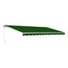 Awm13x10green39 Aleko Motorized Retractable Patio Awning Outdoor Shade Shelter Canopy Green