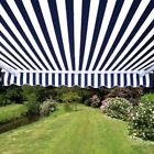 Awm20x10blwhstr03 Aleko Motorized Retractable Patio Awning Ft Blue And 013964954630