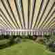 Awm20x10msgreen58 Aleko Motorized Retractable Patio Awning 20 X 10 Ft Multistripe Green Color 013964831665