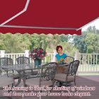 Awn-2520 Awn-2520- Strong Camel Manual Yard Retractable Patio Deck Awning Cover Canopy
