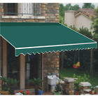Awn-3.6x2.5-green Strong Camel 12x8 Outdoor Manual Yard Retractable Patio Sun Shade Canopy Awning 0008568801664