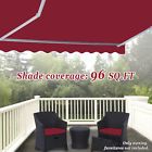 Awn-3625 Strong Camel Manual Yard Retractable Patio Deck Awning Cover Canopy