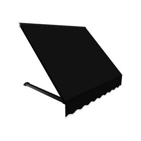 Awntech 731478043298 8 Ft. Dallas Retro Open-sided Slope Style Door/window Awning Fixed Out