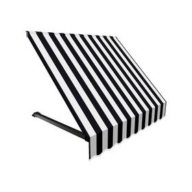 Awntech 731478047432 4 Ft. Dallas Retro Open-sided Slope Style Door/window Awning Fixed Ou