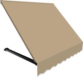 Er1030-az-4t Awntech 4 Ft. Dallas Retro Open-sided Slope Door/window Awning Fixed Canopy