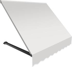 Er2442-az-8w Awntech 8 Ft. Dallas Retro Open-sided Slope Door/ Window Awning Fixed Canopy
