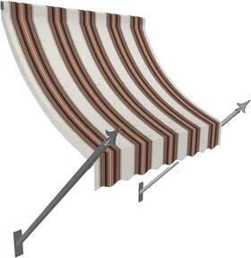No21-az-5brter Awntech 5ft New Orleans Spear Arm Door/window Awning Fixed Canopy 64.5 Inch W X 24