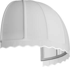 Rb3-az-w Awntech 3 Ft. Bostonian Dome Door/window Awning Fixed Canopy 40.5 Inch W X 27.25