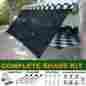 B009r97lca Goodlife Black Rv Awning Shade Complete Kit 10 X 16 Sun Canopy Shelter Camper New