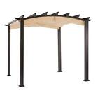 B074fdfrvk Garden Winds New Arched Pergola Replacement Canopy Beige 717964054702