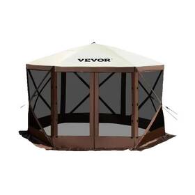 Bbtee 445045731770 Pop-up Camping Gazebo Canopy Shelter 6 Sided 12ft X / 10ft Sun S
