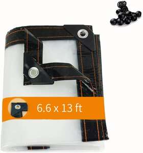 Sw9291 Begrit Clear Tarps Heavy Duty Waterproof Tarpaulin With Grommets Dustproof Rain