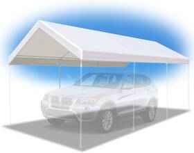 Benefit-usa 445042847849 Benefitusa 10ftx20ft Carport Replacement Canopy Garage Top Tarp Shelter Cover Can