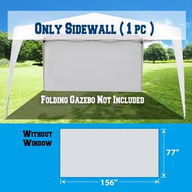 Benefitusa 712804854337 Sidewalls 13ftx6.4ft Size For Tent Outdoor Pop Up Canopy Gazebo Marquee 1pc Wi