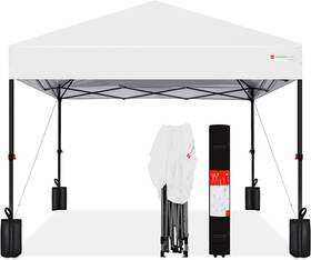 Best Choice Products 744759926821 Instant Pop-up Canopy Tent 10x10ft - Easy Setup With Weight Bags And Case