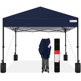 Sky5768 Best Choice Products 10 Ft. X Blue Easy Setup Pop Up Canopy Instant Portable Tent With Push