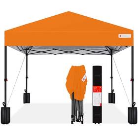 Sky6961 Best Choice Products Pop-up Tents 10ft Canopy Instant Portable Push Button Orange
