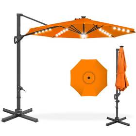 Sky7471 Best Choice Products 10 Ft. 360-degree Solar Led Cantilever Patio Umbrella With