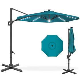 Sky7481 Best Choice Products 10 Ft. 360-degree Solar Led Cantilever Patio Umbrella With