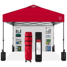 Sky7922 Best Choice Products 10x10ft Easy Pop Up Canopy With Side Wall 10 Pockets Port