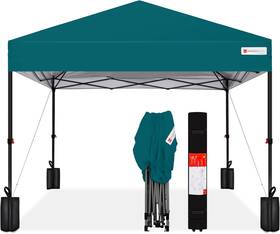 Sky7665 Best Choice 12x12ft Easy Setup Pop Up Canopy With 1-button Wheeled