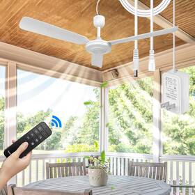 Bestmoument 313030753731 28-inch Outdoor Ceiling Fan For Gazebo Indoor/outdoor Rv Camping Tent Canopy Bea