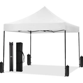 Bestoffice 195030140021 10x10ft Pop-up Canopy Tent Adjustable Height Outdoor Gazebo Quick Setup Wi