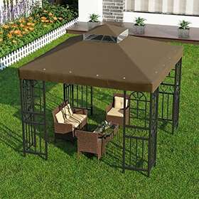 Big Lighting Deals 642380724482 10ft X Gazebo Canopy Top Replacement Double Tier Garden Yard Patio