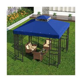 Gp130108 Big Lighting Deals 10ftx10ft Replacement Canopy Top Cover Only For Gazebo Double Tiered Co
