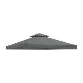 Biganttow Biganttow-gazebo-118-gray 10x10 Gazebo Canopy Top Replacement 2-tiers Weather-resistant Ga